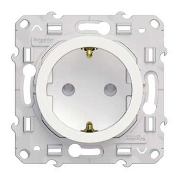 12. S52R037 SE Odace Розетка с З/К (механизм белый) (8)