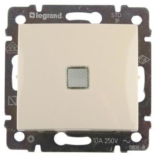 774348 Legrand Valena Крем Переключатель перекрёстный 1-кл с подсветкой