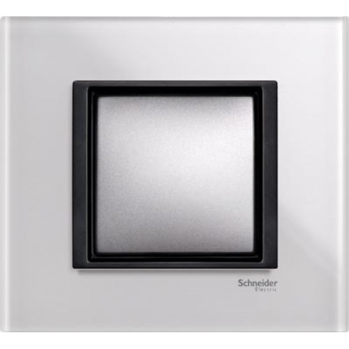MGU68.002.7C2 Рамка х1 Белое стекло