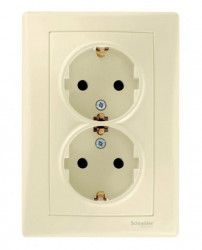 05. SDN3000647 2-я Розетка с/з б/ш беж (12) , 05. SDN3000647 2-я Розетка с/з б/ш беж (12) ,