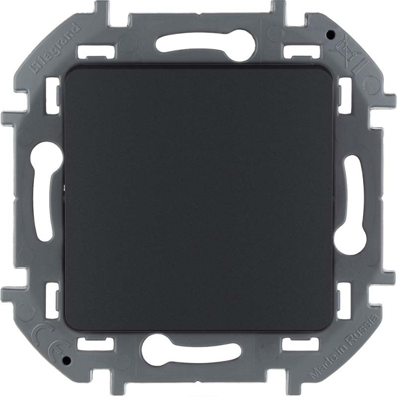 8. 673683 Legrand Inspiria Антрацит Переключатель перекрёстный 1-кл. (механизм) (5)