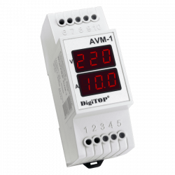 AVM-1 Амперметр-вольтметр (Ток: 1-63А; Напряжение: 40В - 400В) DigiTOP AVM-1 Амперметр-вольтметр (Ток: 1-63А; Напряжение: 40В - 400В) DigiTOP