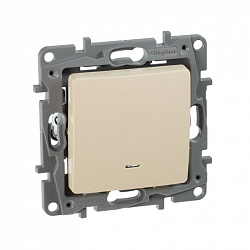 672303 Legrand Etika БЕЖ Выключатель 1-кл. с подсветкой (механизм) (10), 672303 Legrand Etika БЕЖ Выключатель 1-кл. с подсветкой (механизм) (10),