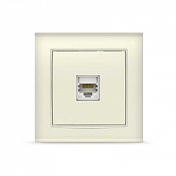 8. Розетка комп. RJ45 с рамкой Сл. кость UNIVersal «Бриллиант» (10) 8. Розетка комп. RJ45 с рамкой Сл. кость UNIVersal «Бриллиант» (10)