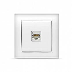 8. Розетка комп. RJ45 с рамкой Белый UNIVersal «Бриллиант» (10) 8. Розетка комп. RJ45 с рамкой Белый UNIVersal «Бриллиант» (10)