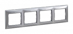 770154 Legrand Valena Алюм. Рамка 4-я гориз. 770154 Legrand Valena Алюм. Рамка 4-я гориз.