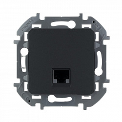 4. 673828 Legrand Inspiria Антрацит Розетка комп. RJ45 кат. 5е UTP., 4. 673828 Legrand Inspiria Антрацит Розетка комп. RJ45 кат. 5е UTP.,