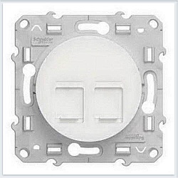 04. S52R481 SE Odace компьютерная 2-я RJ45, кат.5E infraplus (механизм белый) , 04. S52R481 SE Odace компьютерная 2-я RJ45, кат.5E infraplus (механизм белый) ,
