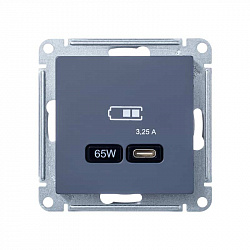  9. ATN000727 SE AtlasDesign ������� ������� USB Type C, ����������.�����. QC,PD 3,25A 65W (���.), 