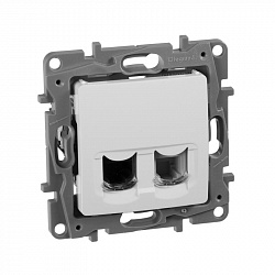 672252 Legrand Etika Белая Розетка 2-ая RJ11+RJ45, кат.5E (механизм) (10), 672252 Legrand Etika Белая Розетка 2-ая RJ11+RJ45, кат.5E (механизм) (10),