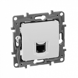 672241 Legrand Etika Белая Розетка компьютерная RJ45, кат.5E (механизм) (10), 672241 Legrand Etika Белая Розетка компьютерная RJ45, кат.5E (механизм) (10),