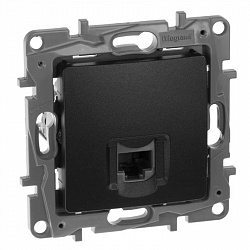 672641 Legrand Etika Антрацит Розетка компьютерная RJ45, кат.5E (механизм) (10), 672641 Legrand Etika Антрацит Розетка компьютерная RJ45, кат.5E (механизм) (10),