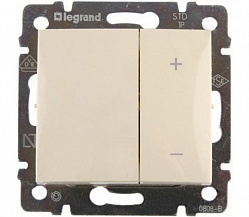 774174 Legrand Valena Крем Светорегулятор нажимной 40-600Вт. 774174 Legrand Valena Крем Светорегулятор нажимной 40-600Вт.