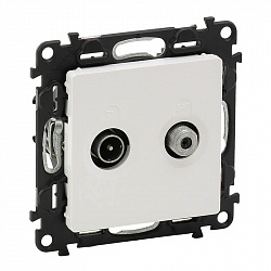753462 Valena LIFE Белая Розетка TV-SAT оконечная., 753462 Valena LIFE Белая Розетка TV-SAT оконечная.,