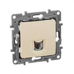 672340 Legrand Etika БЕЖ Розетка телефонная RJ11 (механизм) (10), 672340 Legrand Etika БЕЖ Розетка телефонная RJ11 (механизм) (10),