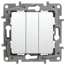 672213 Legrand Etika Белый Выключатель 3-кл. (механизм) (10), 672213 Legrand Etika Белый Выключатель 3-кл. (механизм) (10),