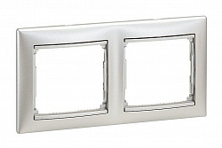 770152 Legrand Valena Алюм. Рамка 2-я гориз 770152 Legrand Valena Алюм. Рамка 2-я гориз