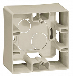 672520 Legrand Etika Коробка накладная х1, БЕЖ, 672520 Legrand Etika Коробка накладная х1, БЕЖ,