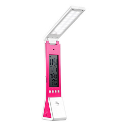 Св-к DE1711 18Led+3 Led 2W ЖК-дисплей(часы, будильник,комнат.градус, фонарик) Димируемый, Розовый, Св-к DE1711 18Led+3 Led 2W ЖК-дисплей(часы, будильник,комнат.градус, фонарик) Димируемый, Розовый,