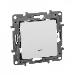 672215 Legrand Etika Белый Переключатель 1-кл. с подсветкой (механизм) (10), 672215 Legrand Etika Белый Переключатель 1-кл. с подсветкой (механизм) (10),