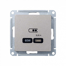  9. ATN000527 SE AtlasDesign ������� ������� USB Type C, ����������.�����. QC,PD 3,25A 65W (���.), 