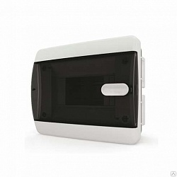 Корпус встраиваемый Щрв-п 6 модулей "Tekfor" прозрачная черная дверь. (8), Корпус встраиваемый Щрв-п 6 модулей "Tekfor" прозрачная черная дверь. (8),
