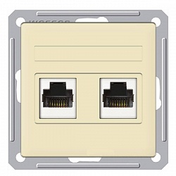 06. W59 SE Розетка ТЛФ+КОМП, бежевая (RJ11+RJ45, кат.5e) (мех.) RSI-251TK5E-2-86 (10), 06. W59 SE Розетка ТЛФ+КОМП, бежевая (RJ11+RJ45, кат.5e) (мех.) RSI-251TK5E-2-86 (10),